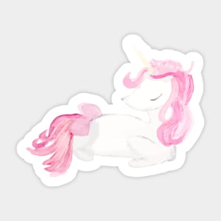 Cute Watercolor Unicorn Sticker